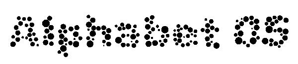 Alphabet 05字体
