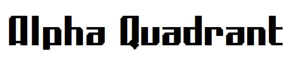 Alpha Quadrant字体