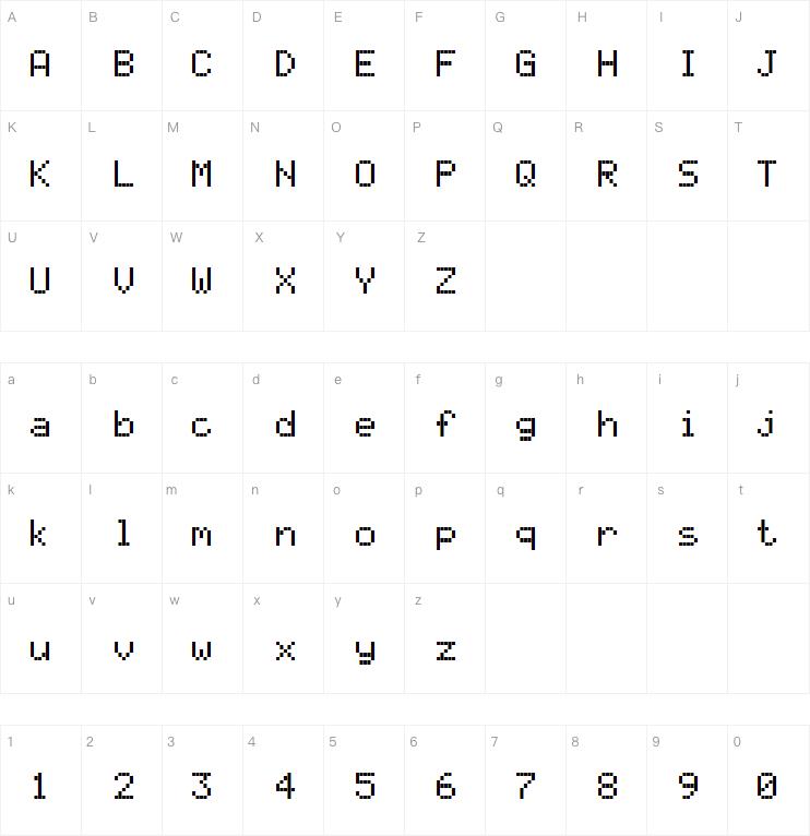 AlphaSmart 3000字体