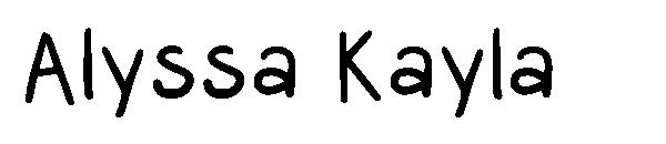 Alyssa Kayla字体