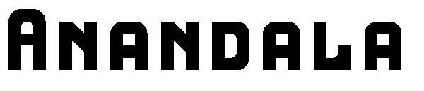 Anandala字体