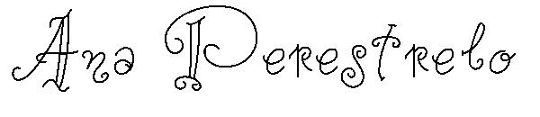 Ana Perestrelo字体
