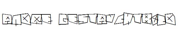 Andre Gestauchtbold字体
