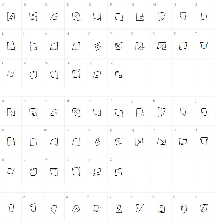 Andre Gestauchtbold字体