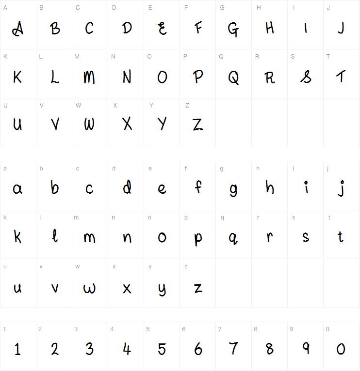 Andyallshort字体