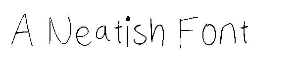 A Neatish Font