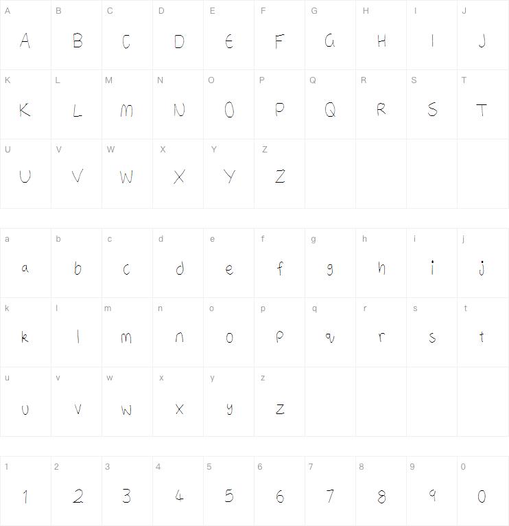 A Neatish Font字体