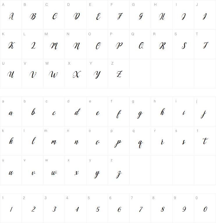 Angellie Script字体