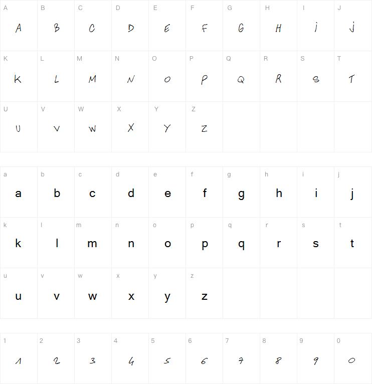 Another Hand Of Cre字体