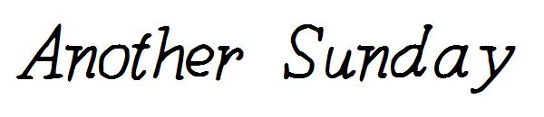 Another Sunday字体