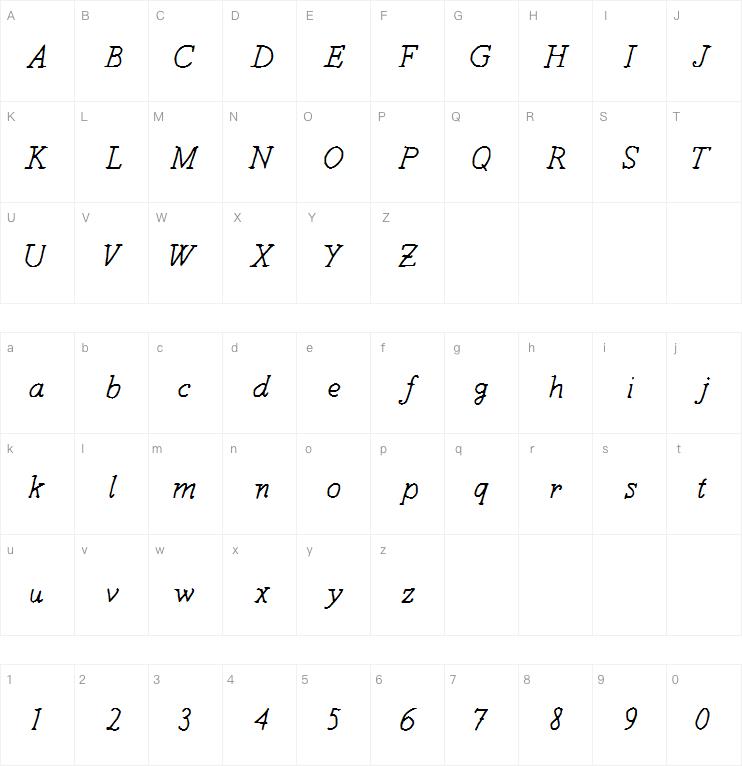 Another Sunday字体