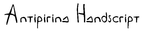 Antipirina Handscript字体