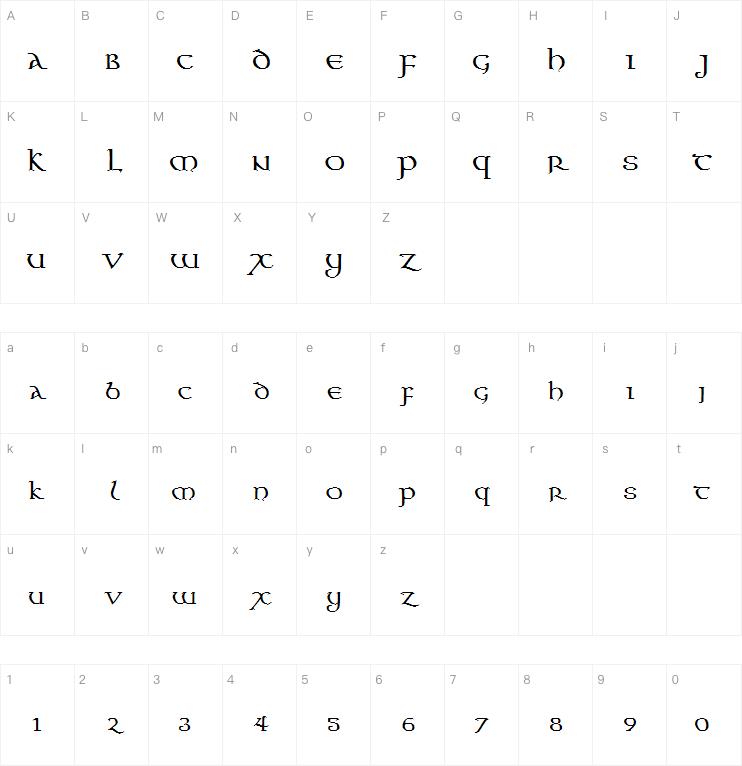 Aon Cari Celtic字体