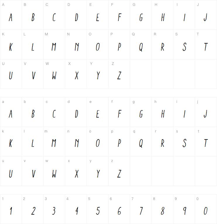Aracne Condensed字体