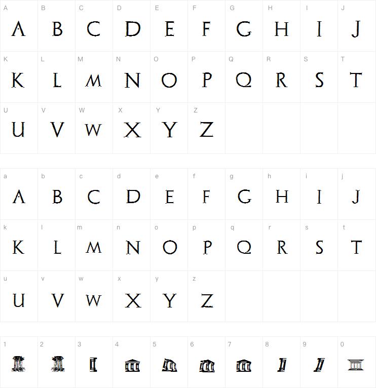 Archeologicaps字体