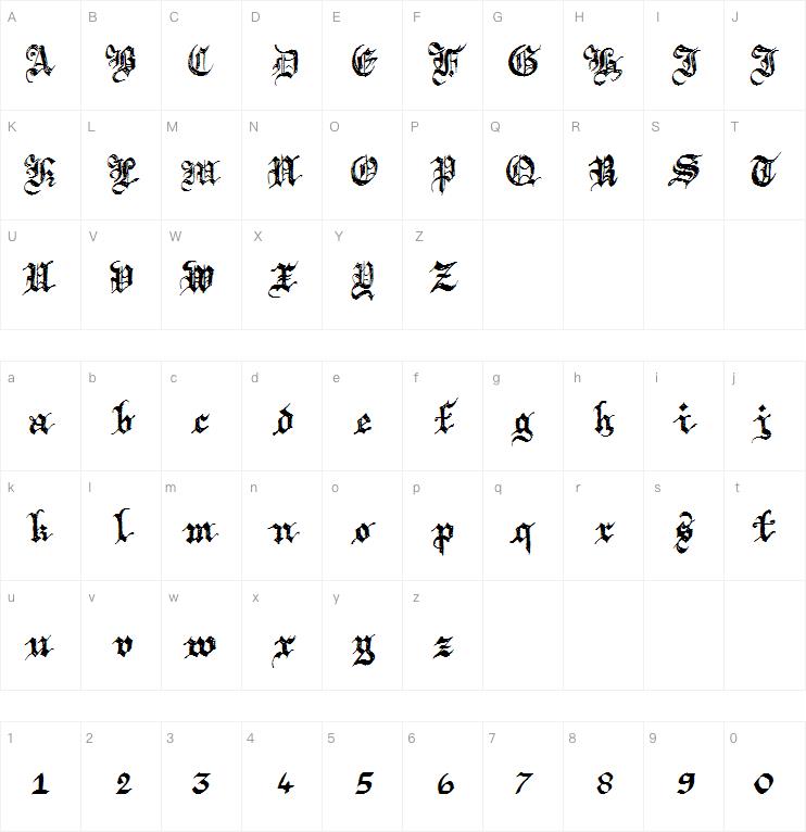 Argor Brujsh Scaqh字体