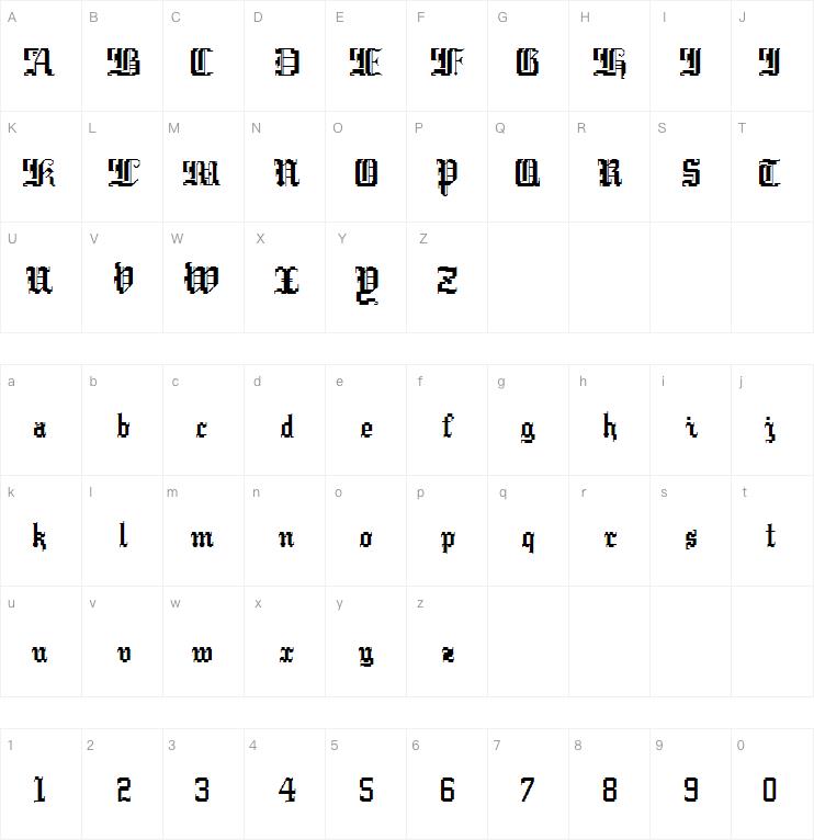 Argor Cwar Scaqh字体