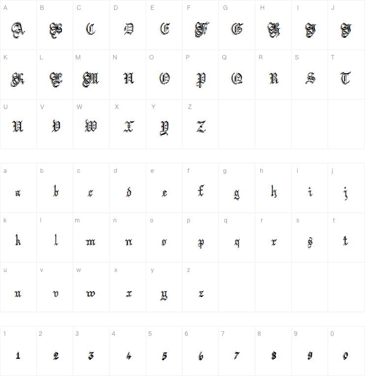Argor Flahm Scaqh字体