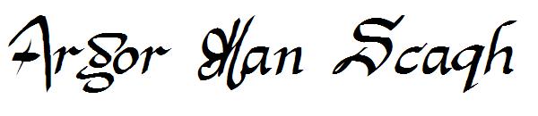 Argor Man Scaqh字体