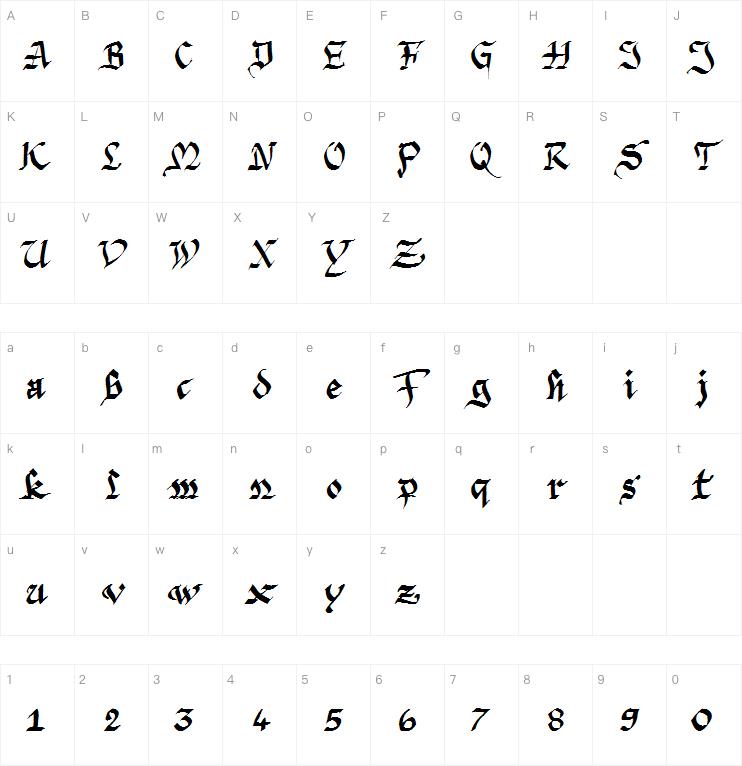 Argor Priht Scaqh字体