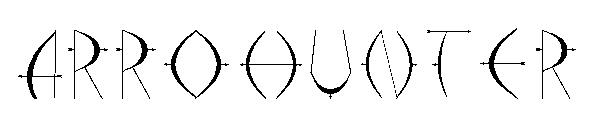 Arrohunter字体