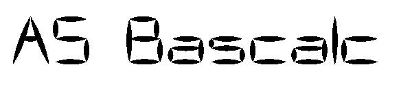 AS Bascalc字体