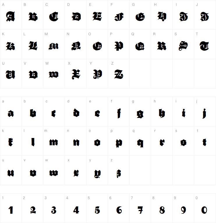 Asgardian Wars字体