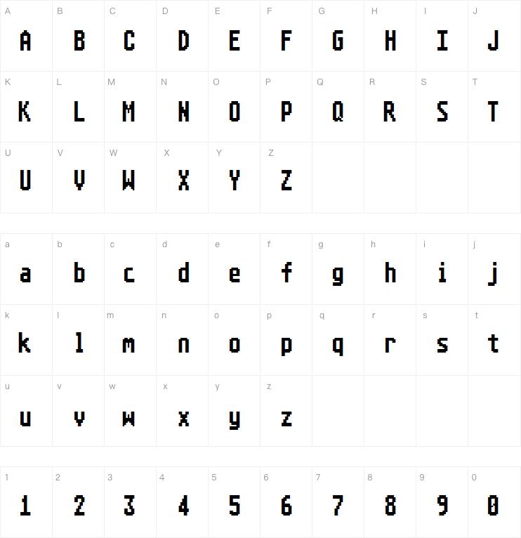 Atari ST 8x16 System字体
