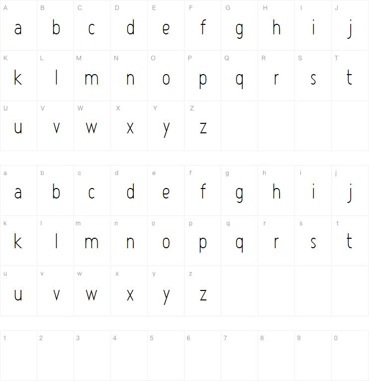 Atype 1字体