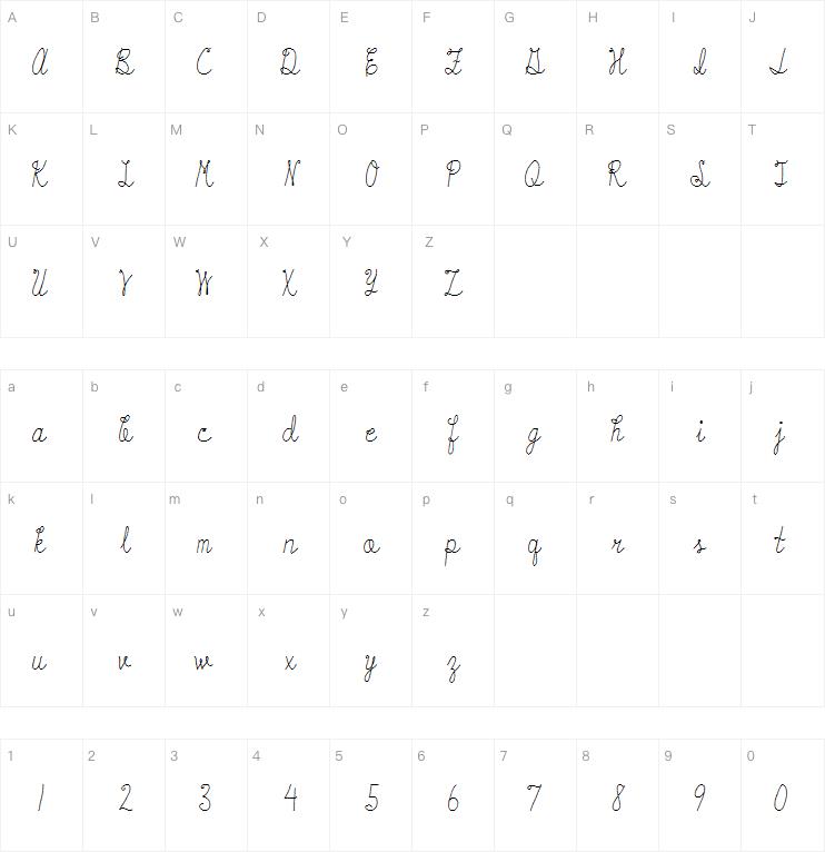 Austie Bost Starlit Beach字体