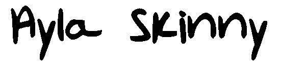 Ayla Skinny字体