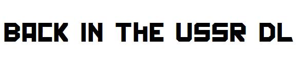Back In The USSR DL字体