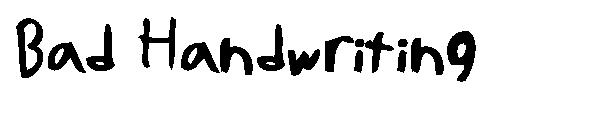 Bad Handwriting
