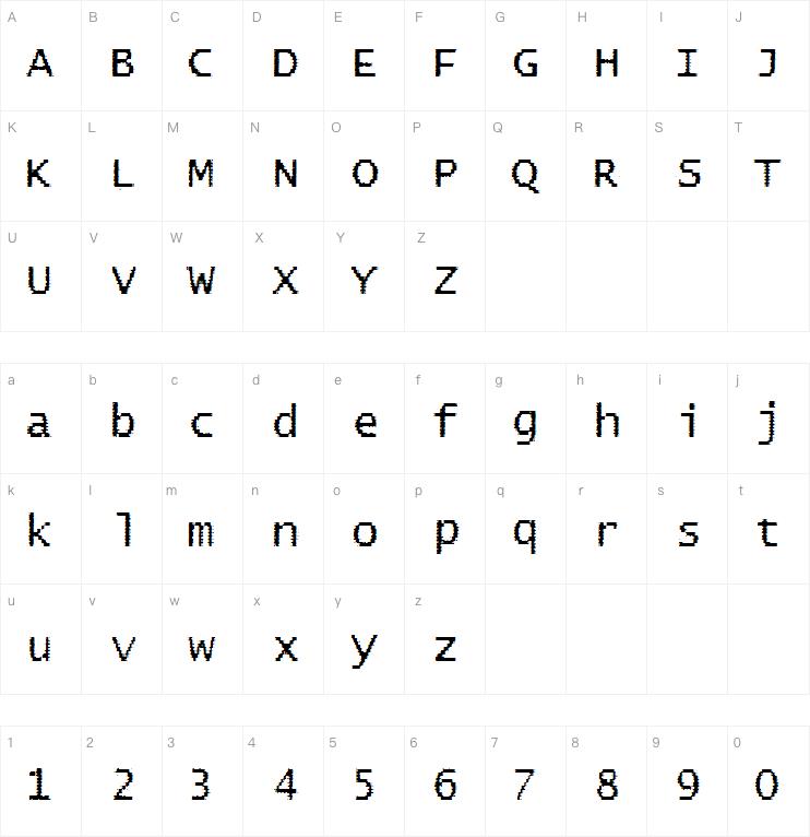 BadPad Distressed字体