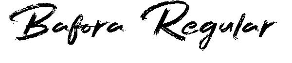 Bafora Regular字体