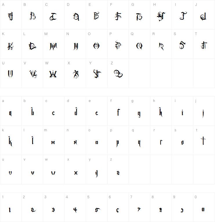 Baltimore Goth字体