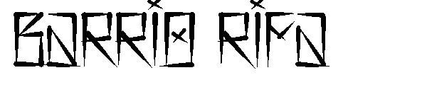 Barrio Rifa字体