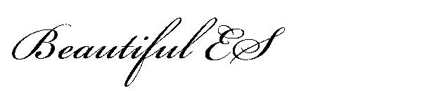 Beautiful ES字体