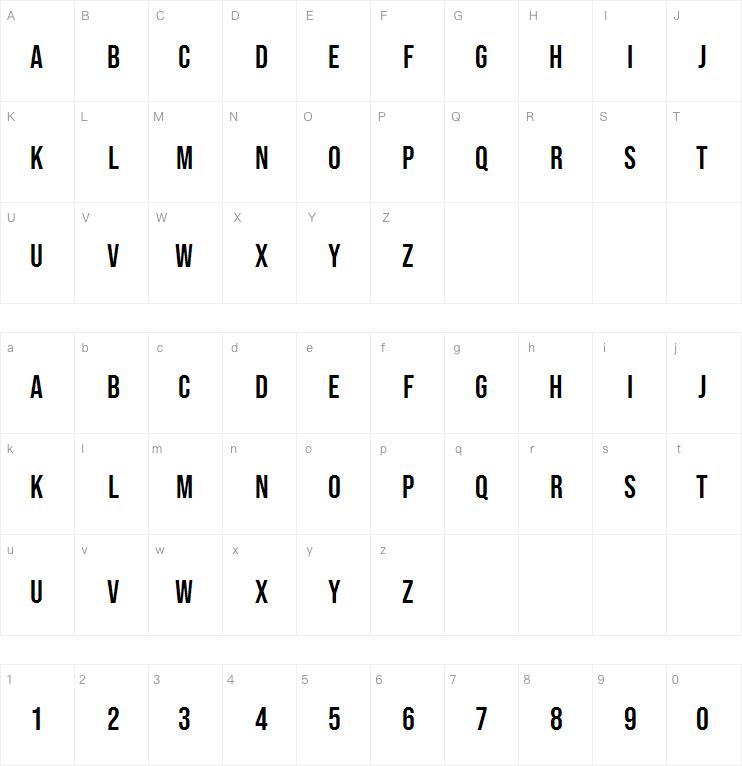 BebasNeue Regular字体