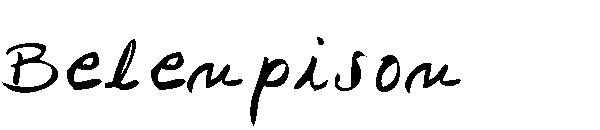 Belenpison字体