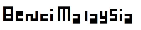 Benci Malaysia字体