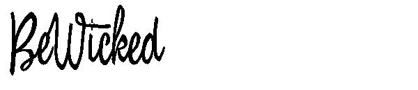 BeWicked字体