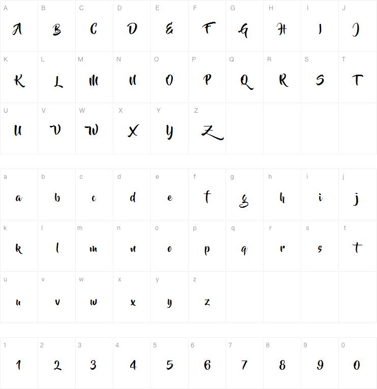 Beyond The Mountains字体