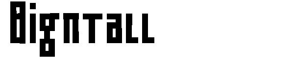 Bigntall字体