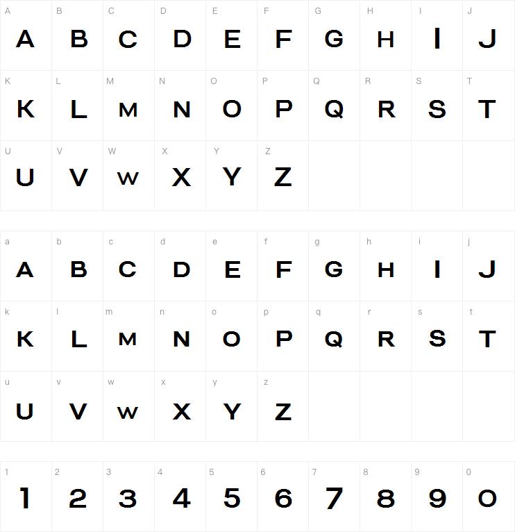 Big River Sample字体