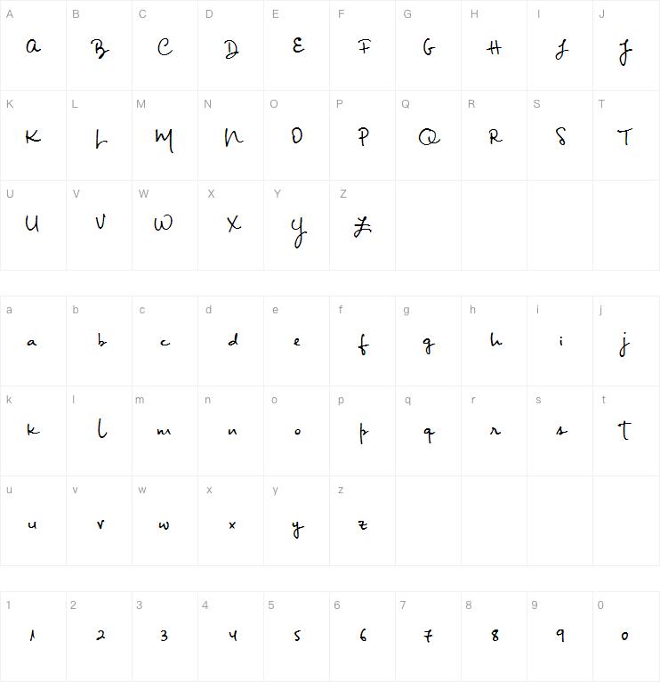 Big River Script Sample字体