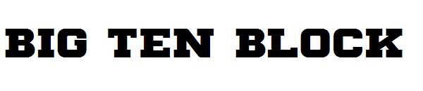 Big Ten Block字体