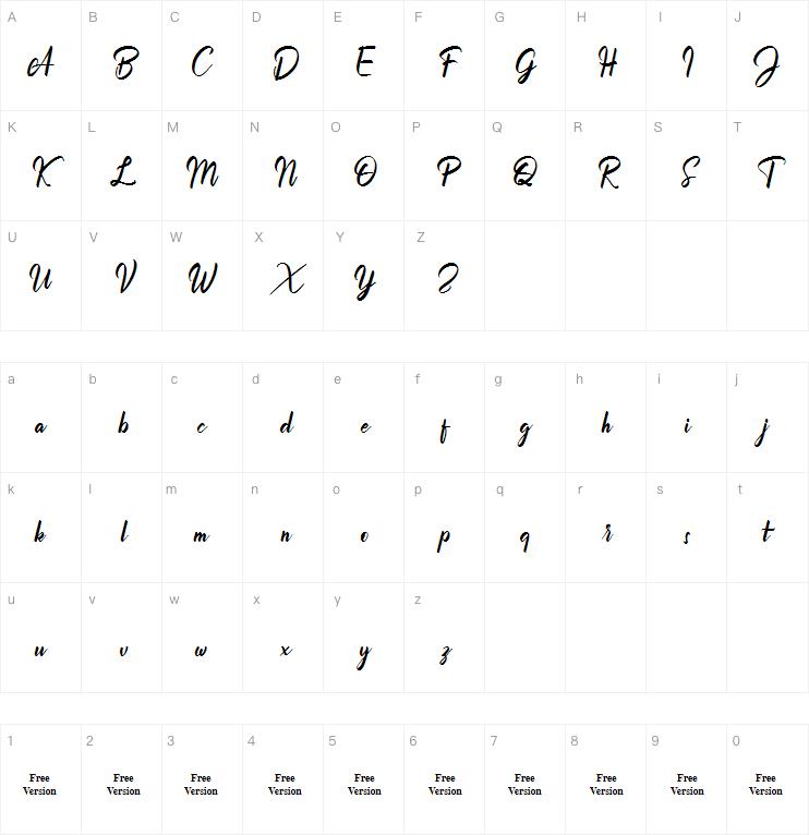 Billionthine Personal Use Only字体