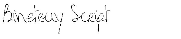 Binetruy Script字体
