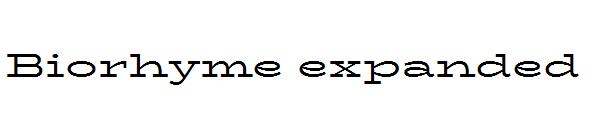 Biorhyme expanded